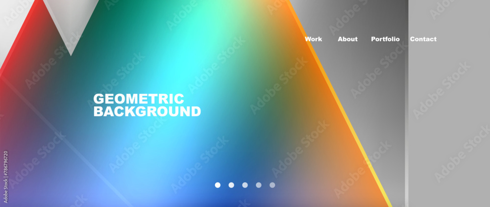 This geometric background features a rainbow of colors including Electric blue, creating a vibrant display reminiscent of a colorful science experiment in the sky This geometric background features a rainbow of colors including Electric blue, creating a vibrant display reminiscent of a colorful science experiment in the sky