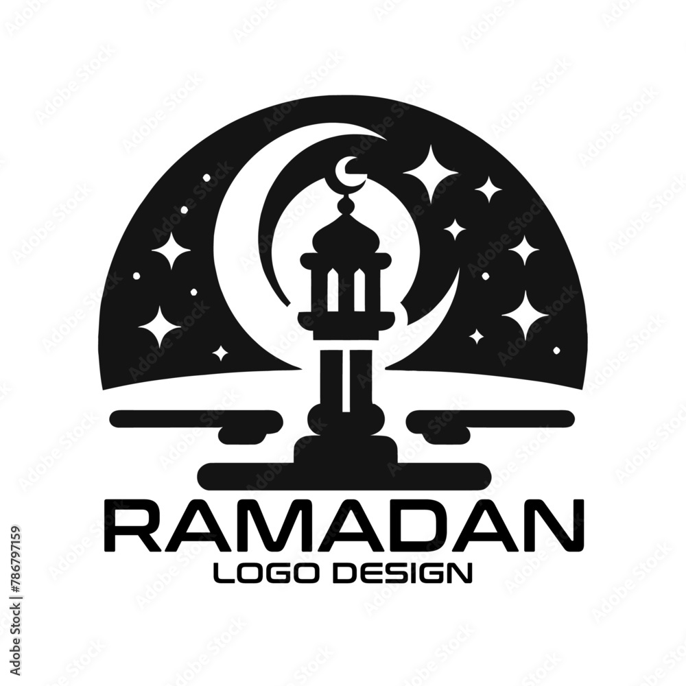 Obraz premium Ramadan Vector Logo Design