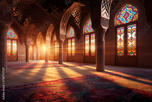 A beautiful mosque interior