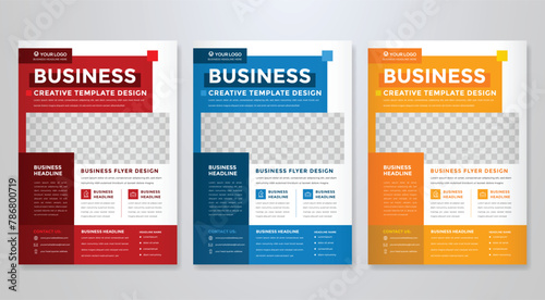 minimalist flyer template with modern concept and minimalist layout design