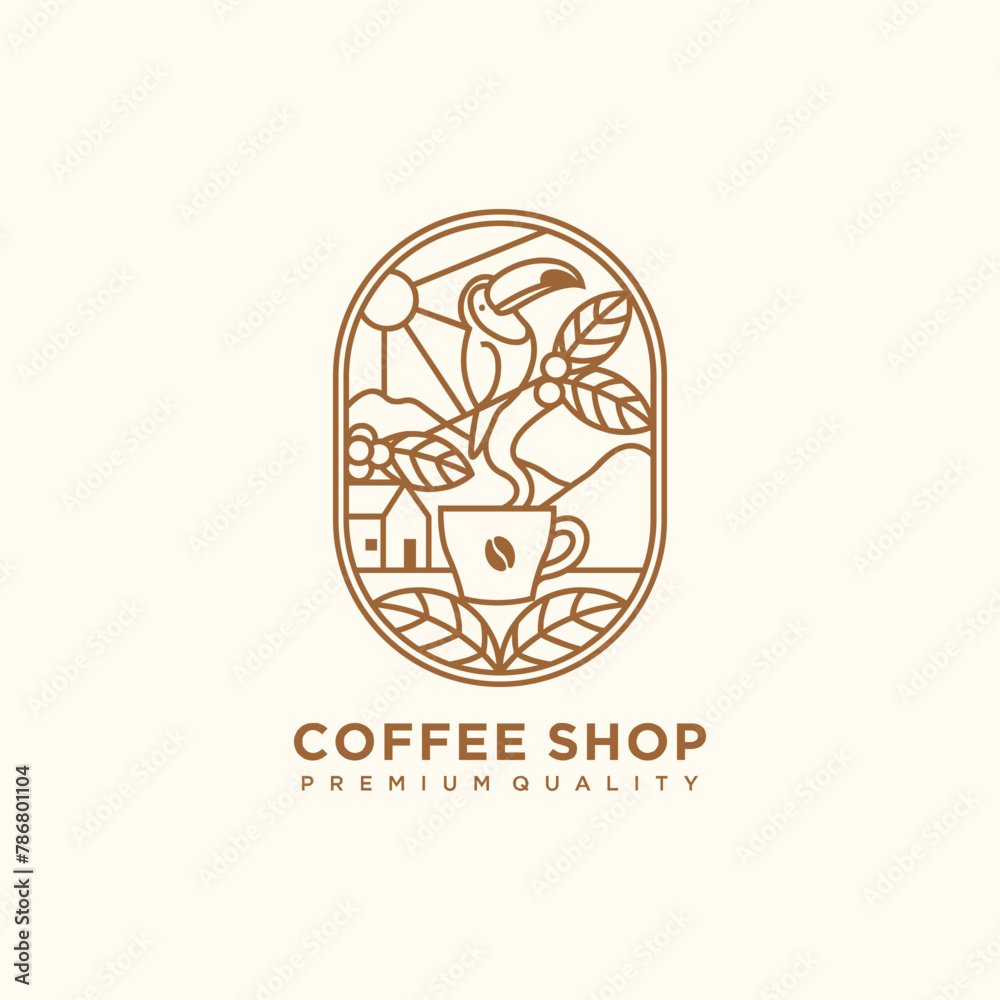 Coffee shop logo Coffee shop logo