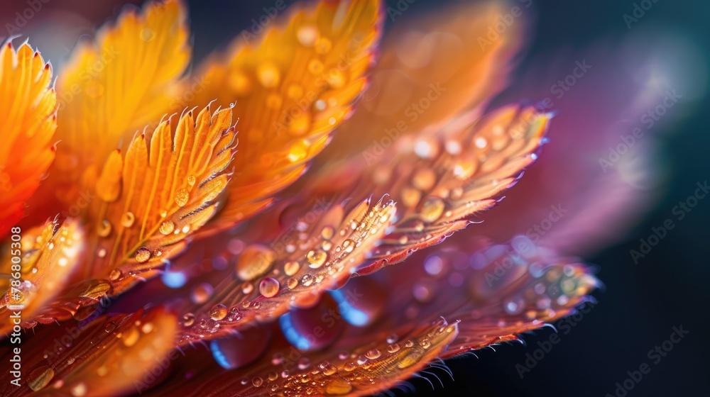 Photographs of Autumn Leaves Captured with Macro Lens Photographs of Autumn Leaves Captured with Macro Lens