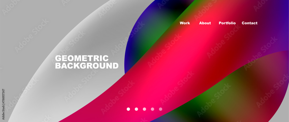 A mesmerizing geometric background featuring a vibrant rainbow of colors like magenta, electric blue, and petal. The pattern includes circles and balloons in a closeup water design A mesmerizing geometric background featuring a vibrant rainbow of colors like magenta, electric blue, and petal. The pattern includes circles and balloons in a closeup water design