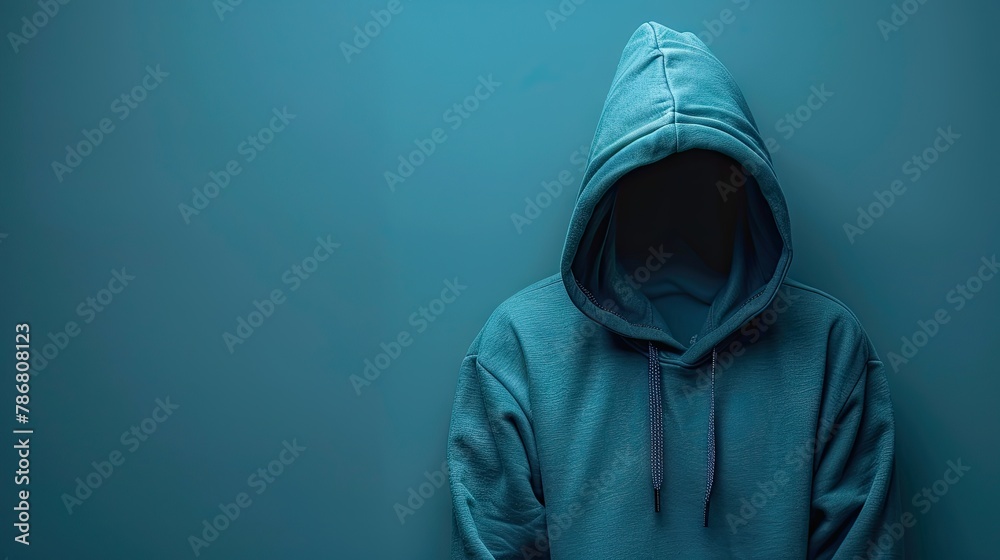 Obraz premium vector plain background with plain hoodie jacket 2 AI Generative