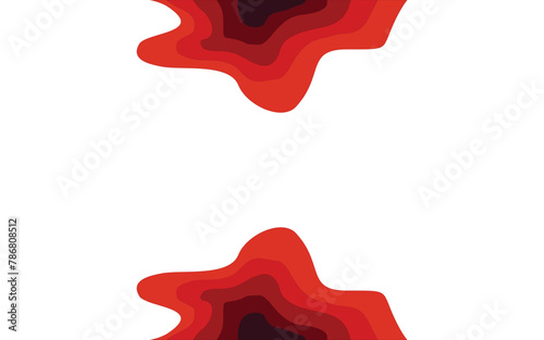 Abstract background with paper cut pattern in attractive colors