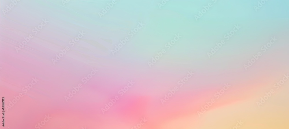 Blurred image of pink, blue, and yellow clouds in the afterglow
