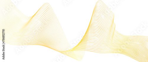 Tableau sur toile Vector abstract colorful flowing wave curved lines elements wave of many abstract wavy stripes and  blend wave lines and technology background