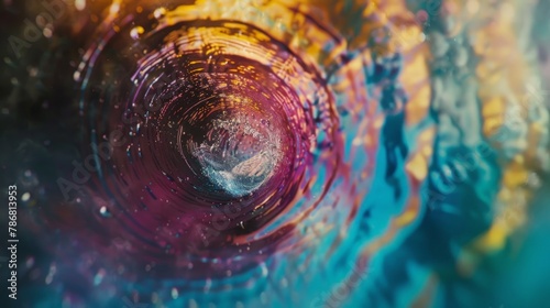 Lose yourself in the captivating allure of an abstract background, with its swirling patterns and vibrant hues, expertly photographed by an HD camera, inviting you to explore its depths and textures