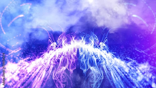 Abstract Particle Bumper Opening Intro