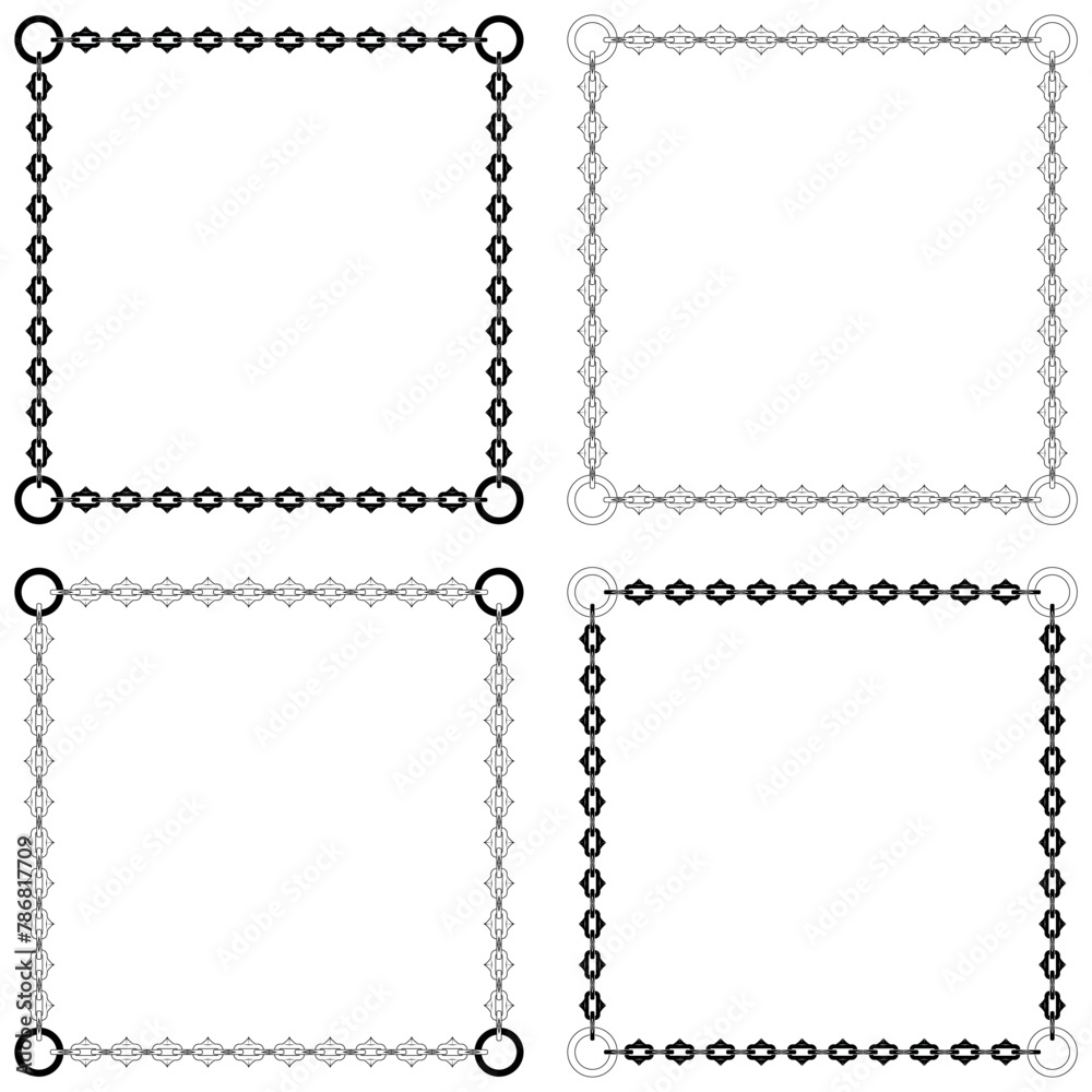 Photo frame with chains Photo frame with chains