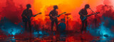 an icon for a band , the band plays shoegaze music, cool, chill out,generative ai