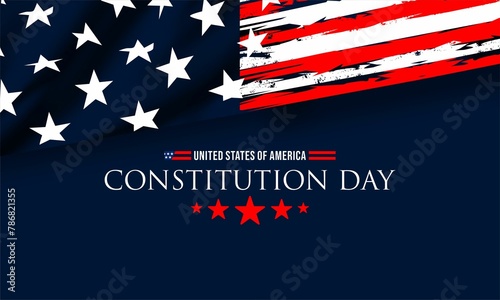 Happy Constitution day United States Of America September 17TH background vector illustration