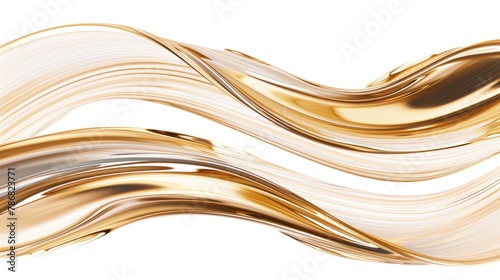 Gold and white wave that appears to be made of gold