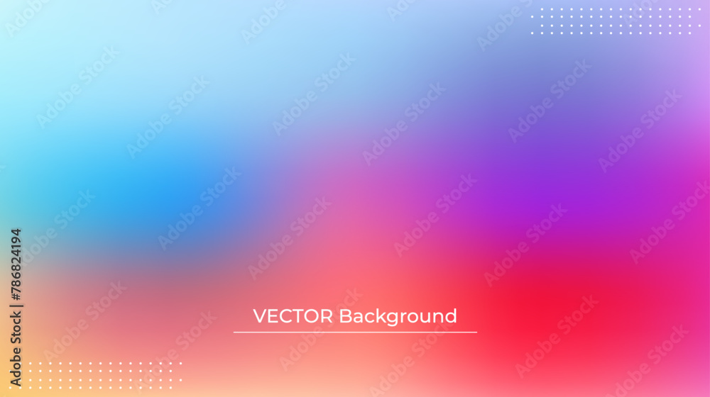 custom made wallpaper toronto digitalSmooth and blurry colorful gradient mesh background. Modern bright rainbow colors. Easy editable soft colored vector banner template. Premium quality