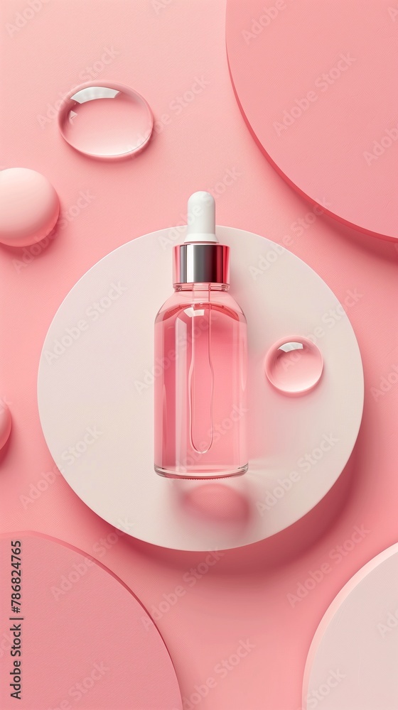 Blank bottle skincare liquid container treatment packaging branding product Blank bottle skincare liquid container treatment packaging branding product