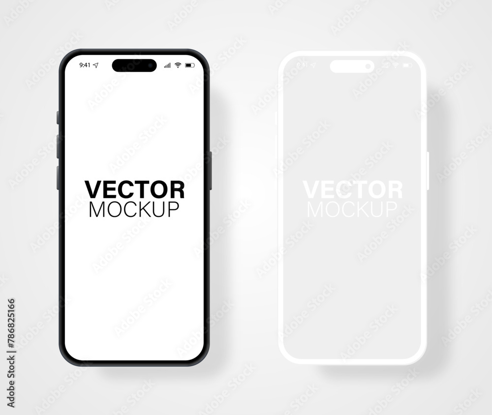 Mobile phone templates Designs similar to iphone mockup illustration