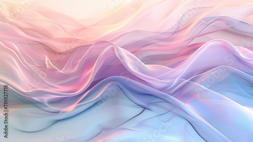 Subtle and harmonious waves of color gently shifting across the background, a calming and ethereal atmosphere Ai Generative