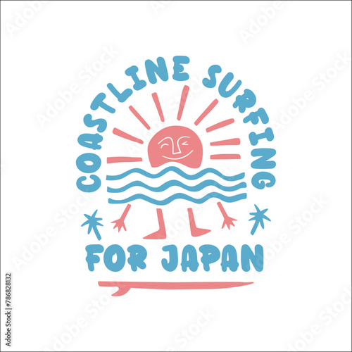 Japanese Flair Meets Tropical Paradise Vector Summer Charm