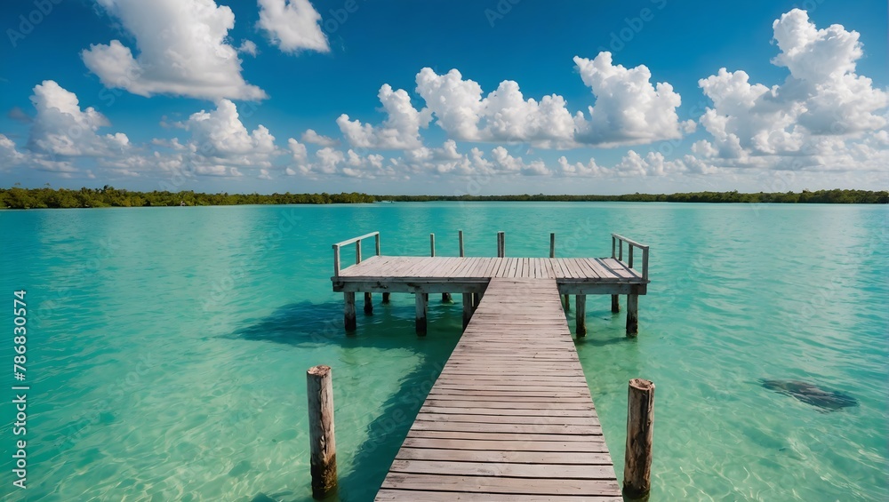 wooden-pier-in-bacalar-lagoon-with-beautiful-landscape