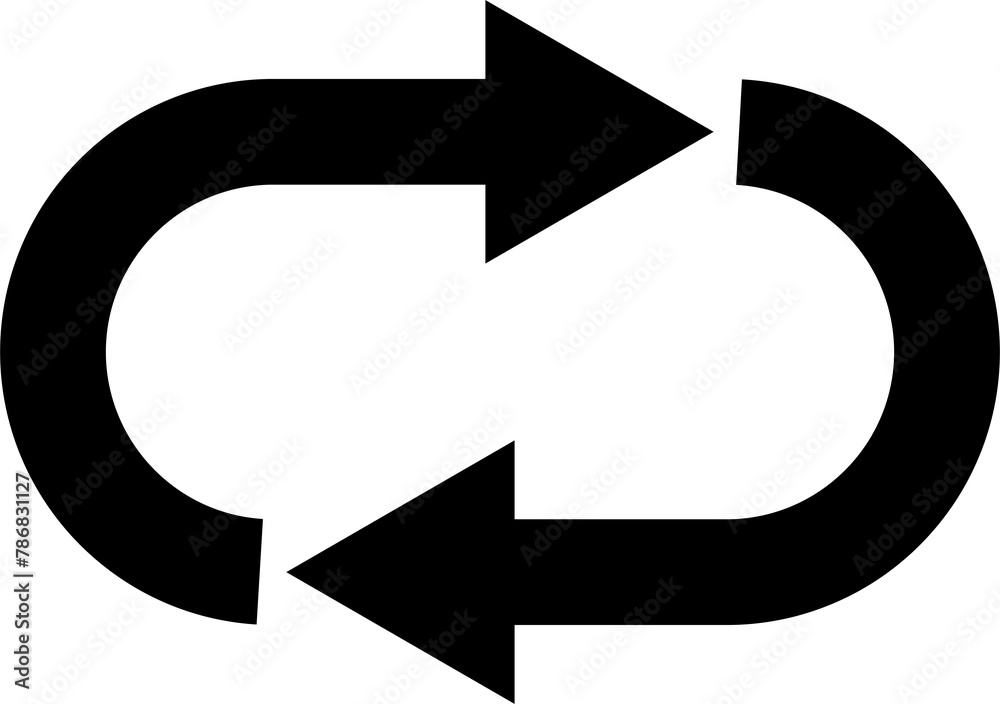 Loop repeat icon for graphic design, logo, web site, social media, mobile app, ui illustration Loop repeat icon for graphic design, logo, web site, social media, mobile app, ui illustration