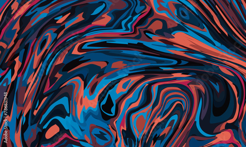 Abstract colorful psychedelic liquid texture pattern background