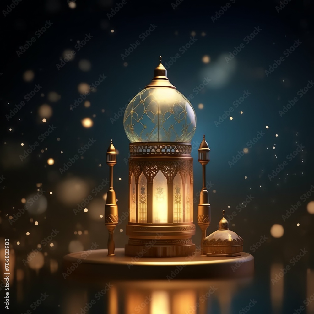 Eid mubarak and ramadan kareem greetings with islamic lantern and mosque. Eid al fitr background Eid mubarak and ramadan kareem greetings with islamic lantern and mosque. Eid al fitr background