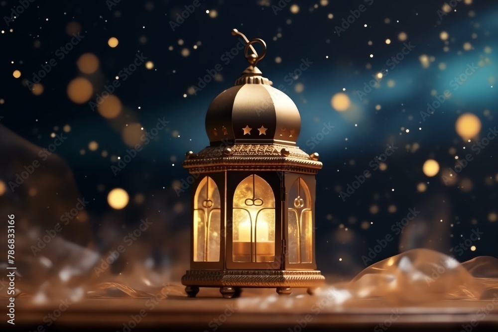 Eid mubarak and ramadan kareem greetings with islamic lantern and mosque. Eid al fitr background Eid mubarak and ramadan kareem greetings with islamic lantern and mosque. Eid al fitr background