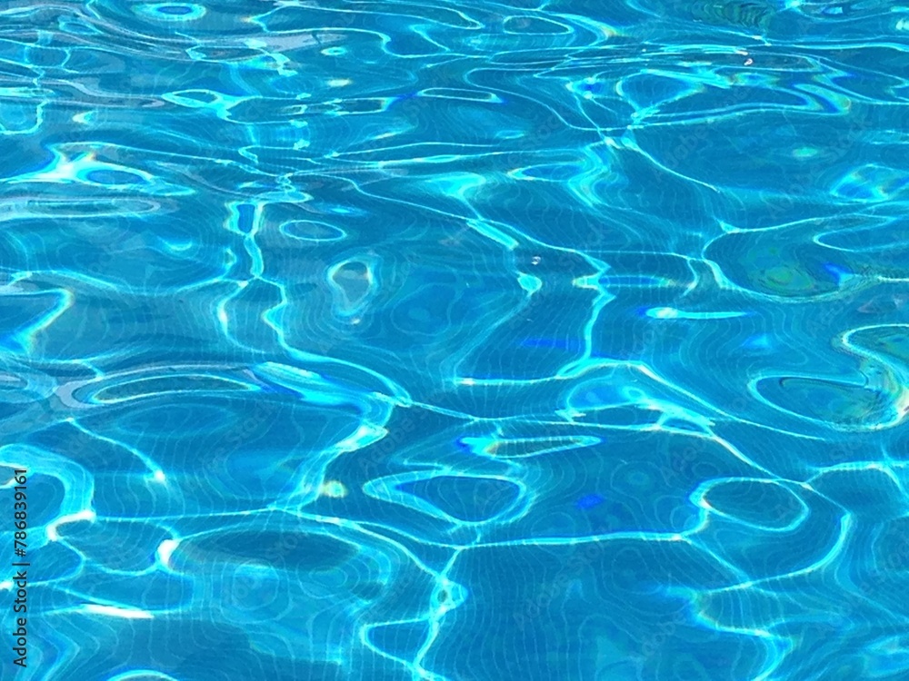 Obraz premium close up blue Swimming pool
