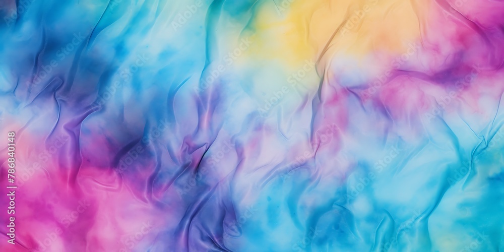 Colorful tie dye fabric texture background