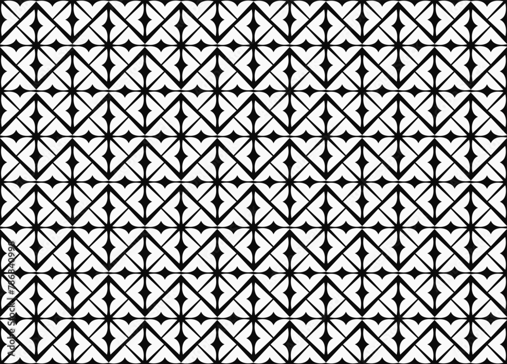 Pattern design, seamless vector background. White-black and white texture