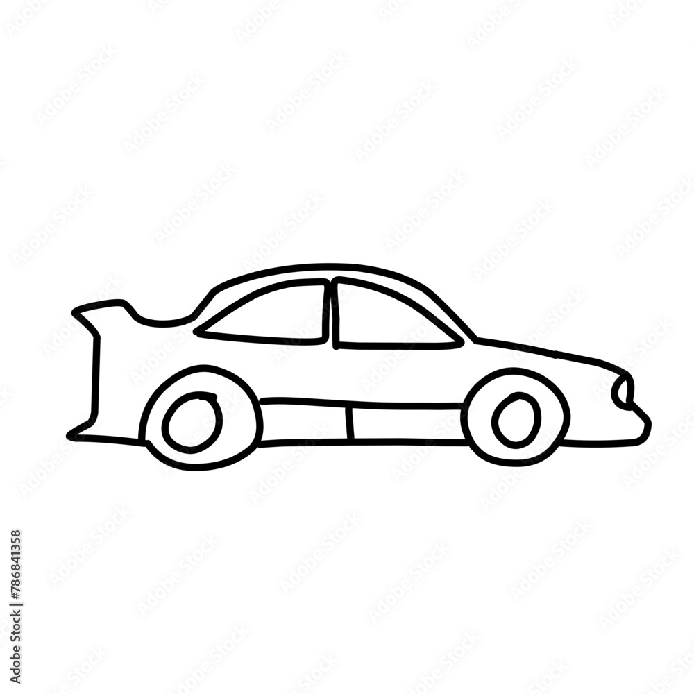 Fototapeta premium car line vector illustration
