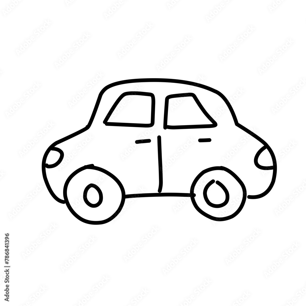 car line vector illustration