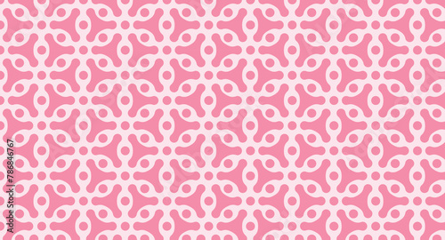 Seamless geometric pattern in op art design. Vector art.