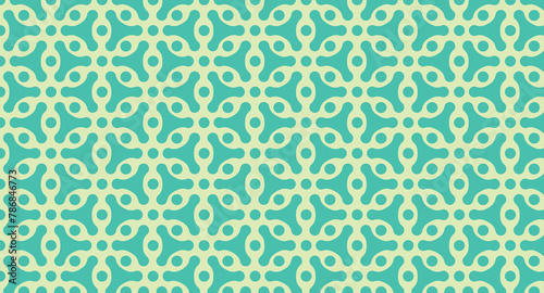 Seamless geometric pattern in op art design. Vector art.