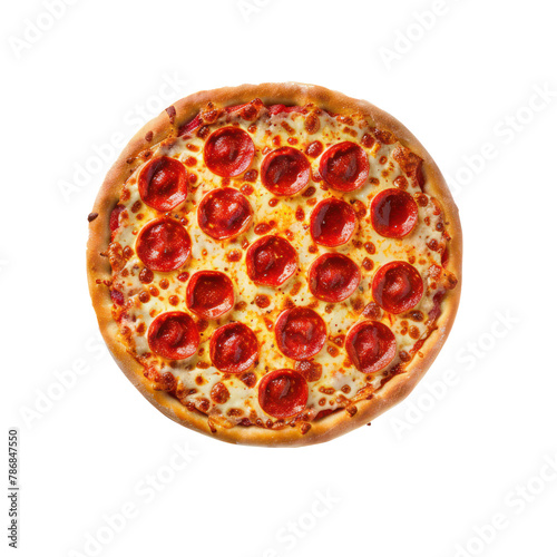 pizza floating on transparency background PNG 