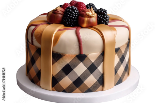 Delicious Cake on Transparent Background PNG photo