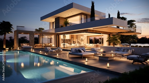 Modern Villa With A Pool  © Wajid