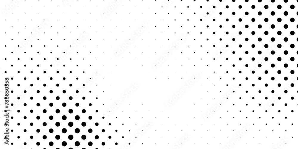 Grunge Halftone Texture. Abstract vector halftone background. Black and white texture of dots. 