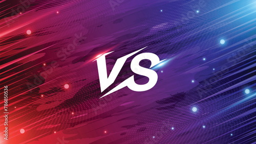 Battle versus vs background for sports game.