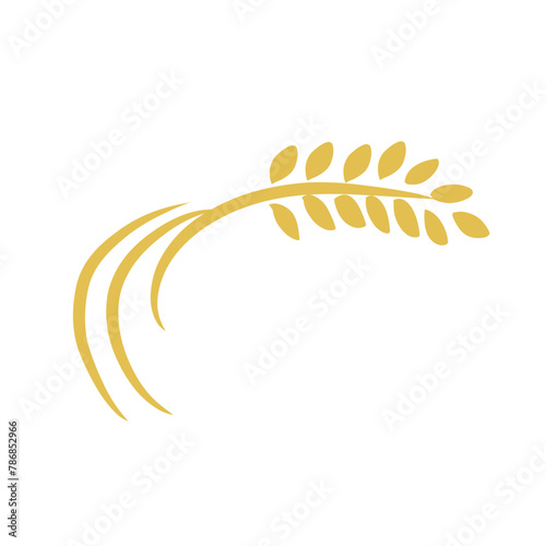 Agriculture wheat vector icon