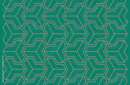 Geometric pattern background design graphic vector, editable stroke