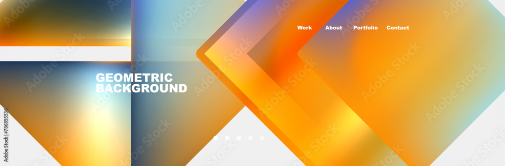 An artistic composition featuring a pattern of Amber, Orange, and Electric blue arrows forming triangles and rectangles on a white background, creating a vibrant and dynamic visual experience An artistic composition featuring a pattern of Amber, Orange, and Electric blue arrows forming triangles and rectangles on a white background, creating a vibrant and dynamic visual experience