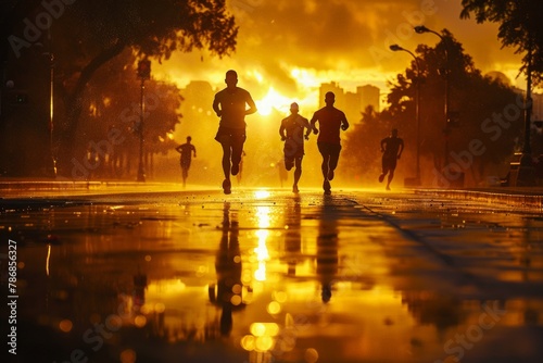 World Environment Day, Running people, A healthy lifestyle Concept photo