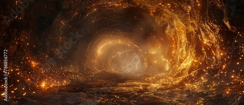 Subterranean fire VR, cave's heartbeat photo