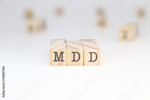 abbreviation mdd major depressive disorder  mental health concept or depression