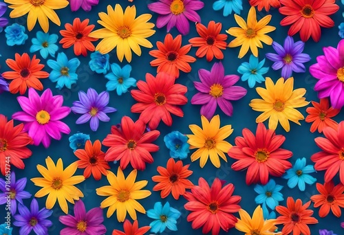 seamless background with flowers