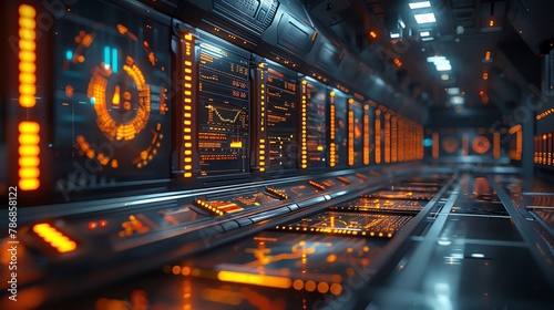 Newsroom with live updates on financial news, focusing on loan fraud and its impact on the service sector economy