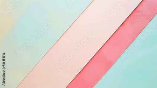 Colorful pastel gradient bands of light blue, pink, and red on a smooth surface