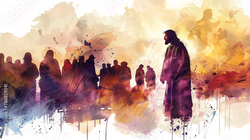 Jesus appears to his followers Digital Painting