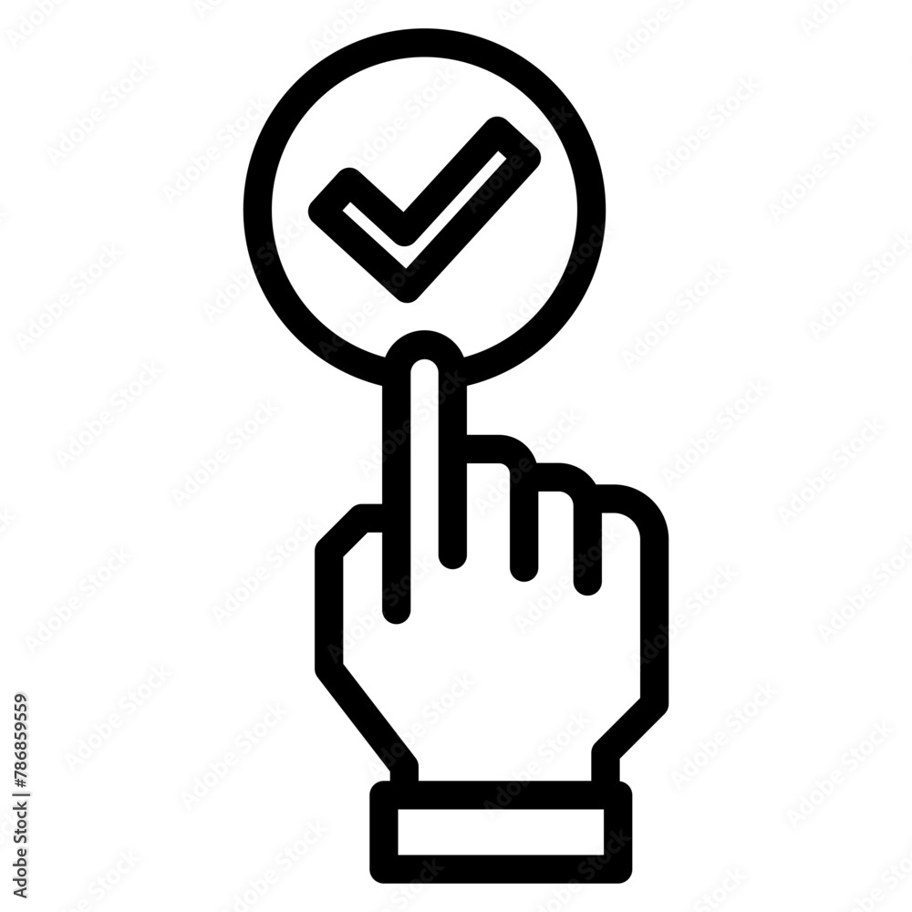 Hand icon on white background. Vector illustration. Hand icon on white background. Vector illustration.